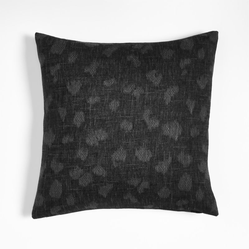 Fancy Jacquard 20" Ink Black Cheetah Pillow Cover + Reviews | Crate & Barrel added by Kelsey Velez