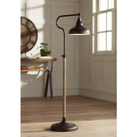Ferris Bronze Adjustable Industrial Downbridge Pharmacy Floor Lamp - #78Y25 | Lamps Plus added by Vanessa Grech