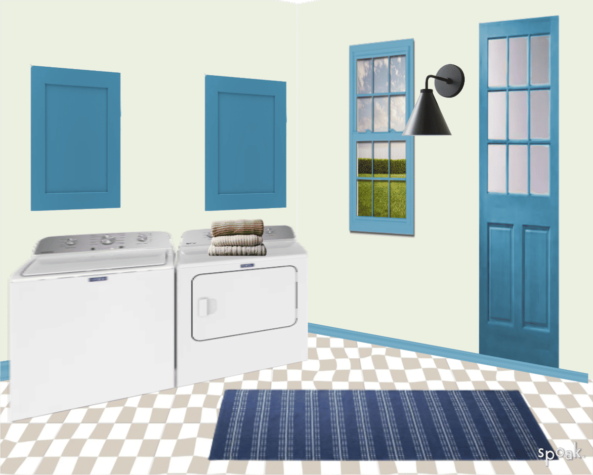 Green Laundry Room Ideas designed by Lissa Radman