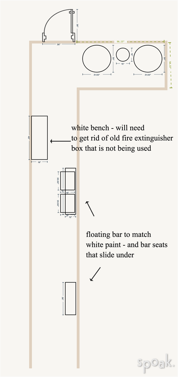 Hallway Floor Plan designed by Aubrey Carlson