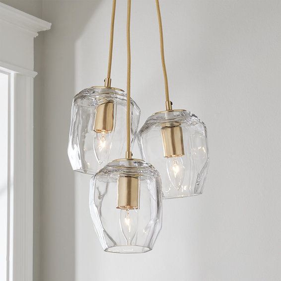 Irregular Glass Cluster Chandelier added by Elevated by Elise LLC