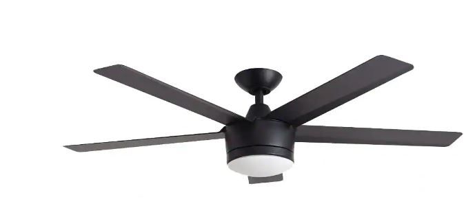 Merwry 52 in. Integrated LED Indoor Matte Black Ceiling Fan with Light Kit and Remote Control added by Emily Perdue