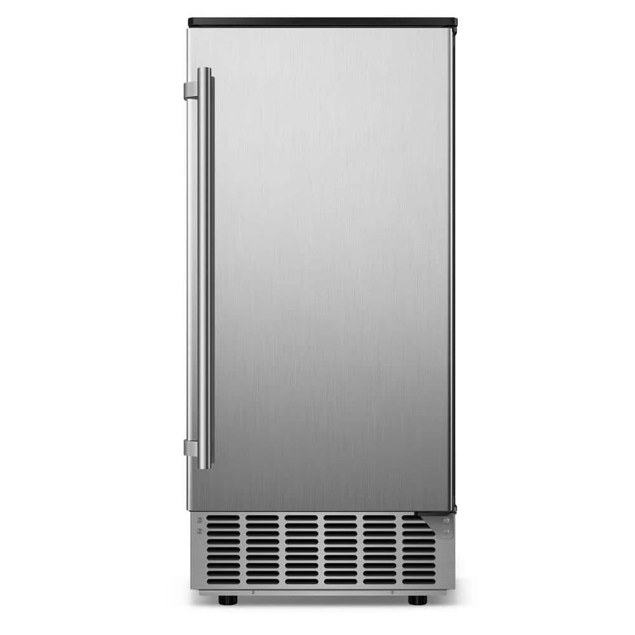 Gilati 15 in. 80 lbs./24h Half Size Cube Freestanding/Built-In Ice Maker Machine in Stainless Steel With 25lbs. Ice Storage Bin LMHK36HD - The Home Depot added by Kelly Whelan