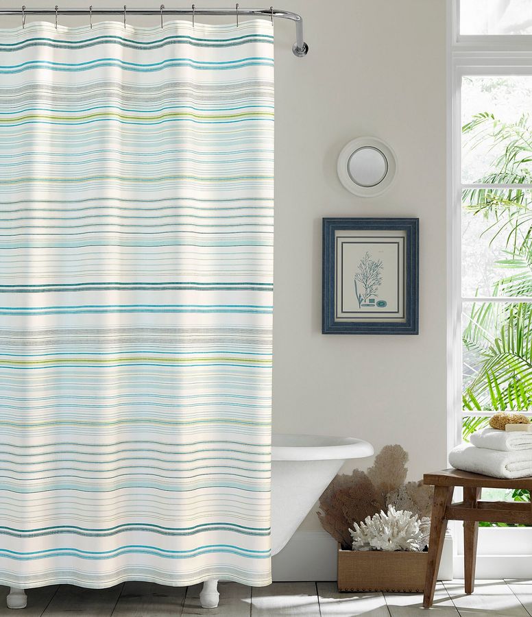 Tommy Bahama La Scala Breezer Horizontal Stripe Shower Curtain | Dillard's added by MISSY PITT