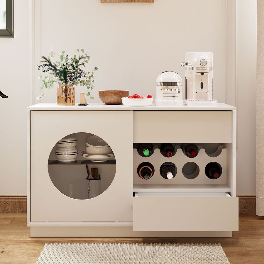 Wine Bar Cabinet for Alcohol and Glasses, Buffet Cabinet with Storage，Alcohol Cabinet Small Liquor Cabinet Drawers, Sideboard Buffet Pantry Cabinet for Dining Room, White - Walmart.com added by Sarah Jackson