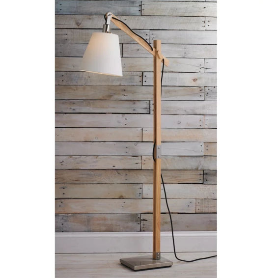 Modern Rustic Wood Arc Floor Lamp added by Spoak Member