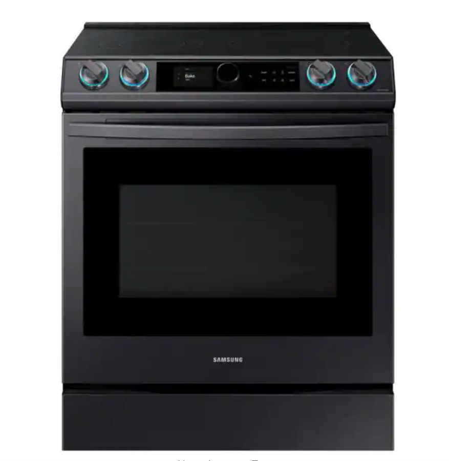 Samsung 6.3 cu. ft. Slide-In Electric Range with Air Fry Convection Oven in Fingerprint Resistant Black Stainless Steel added by Spoak Member
