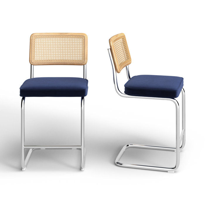 Walsh Velvet Bar & Counter Stool set of 2 BLUE added by Natasha Ross