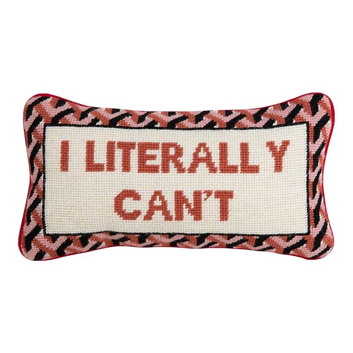 Furbish I Literally Can't Needlepoint Pillow added by Spoak Member