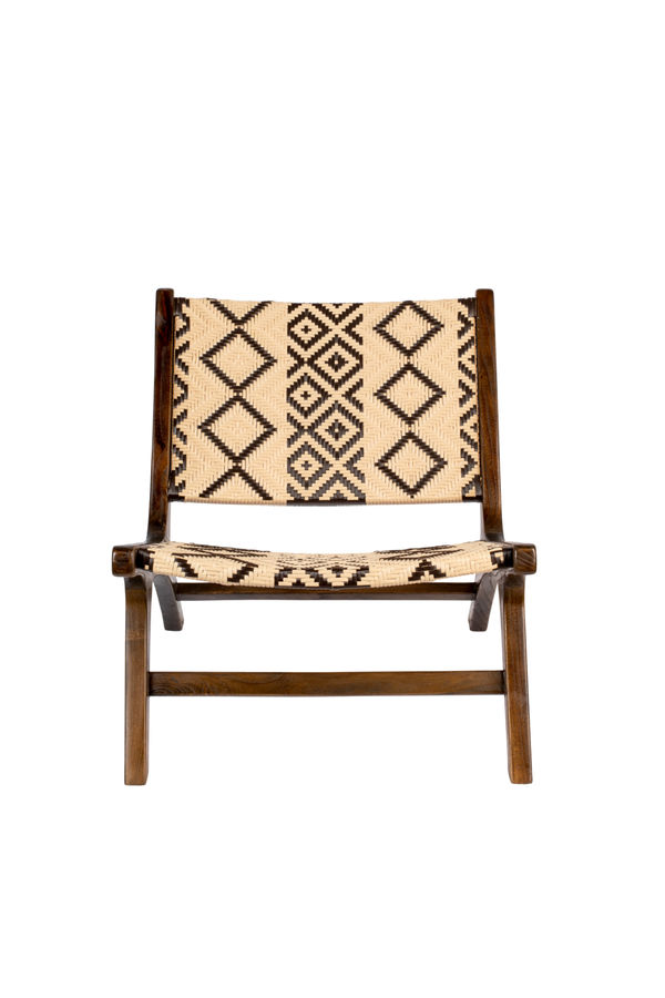 Tribal Pattern Lounge Chair | Dutchbone Landa added by kristin cavender