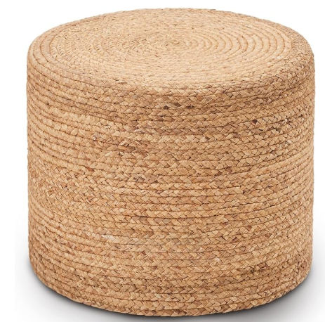Wimarsbon 18'' Ottoman Pouf, Natural Braided Poof added by Evelyn .