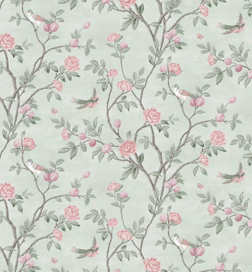 Eglantine by Laura Ashley - Blush - Wallpaper : Wallpaper Direct added by Emily Brannelly