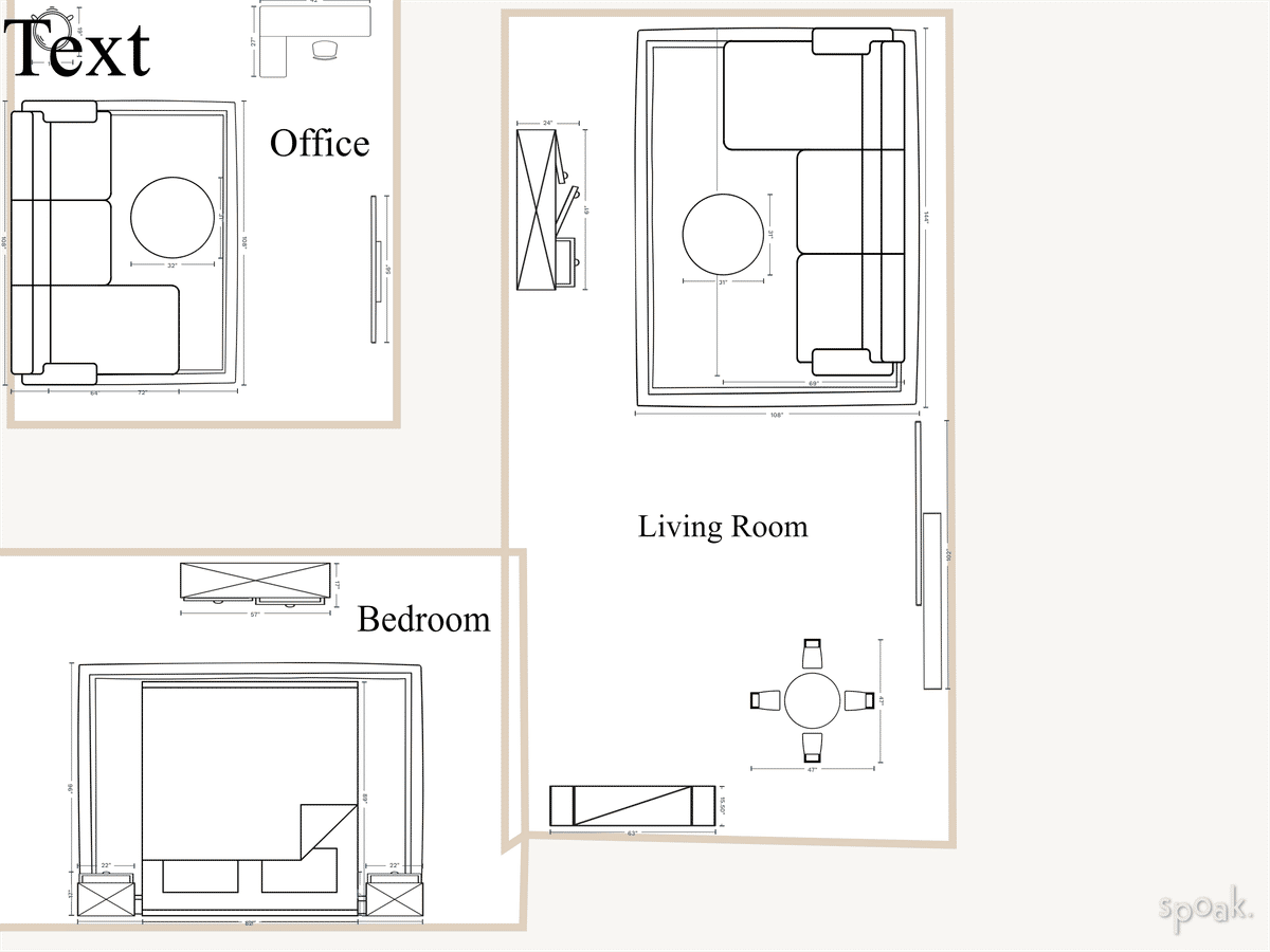 Two Bedroom House Layout designed by Robert A Ballard