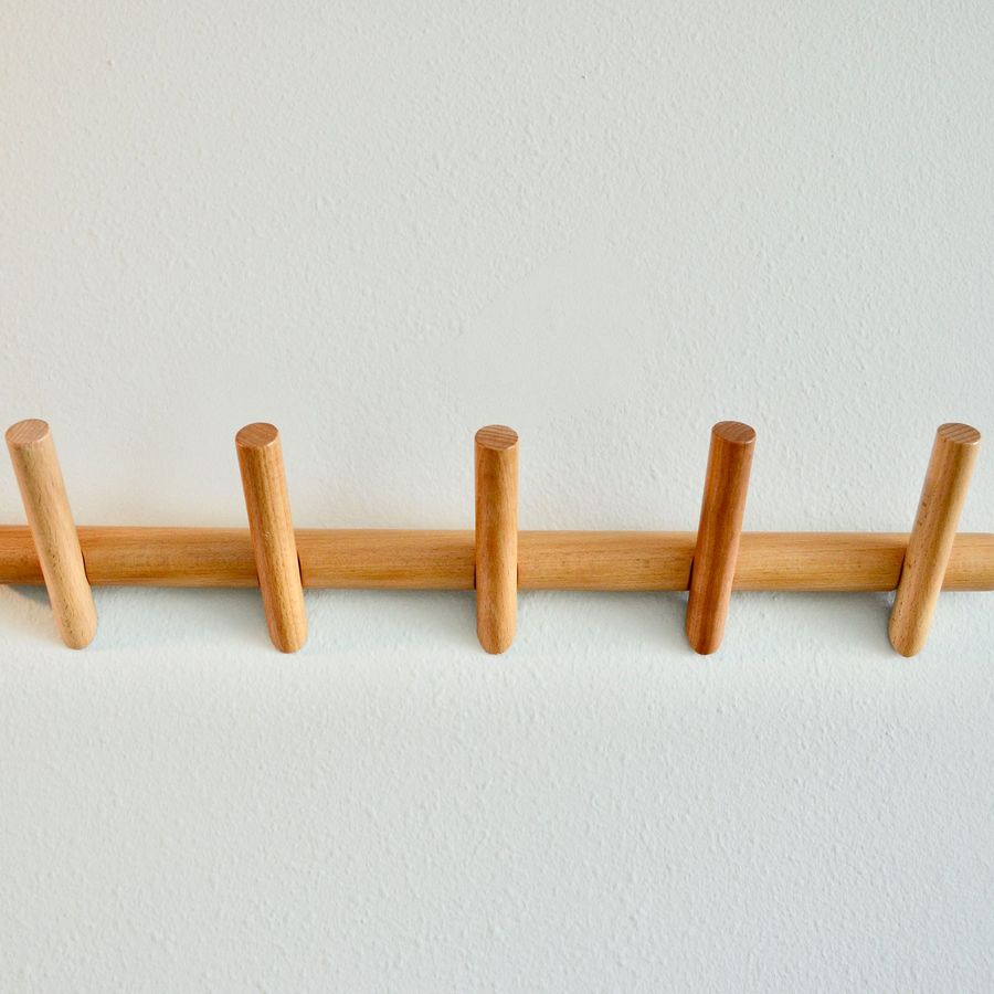 Modern Home by Bellver 5-Hook Coat Rack - Natural added by Kate Lynn Nemett