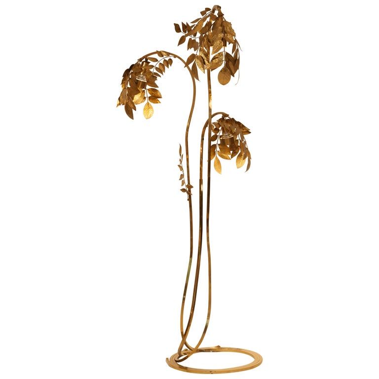 Impressive Tommaso Barbi floor lamp 'Wisteria' Italy c1970 added by Umi Daubendeck