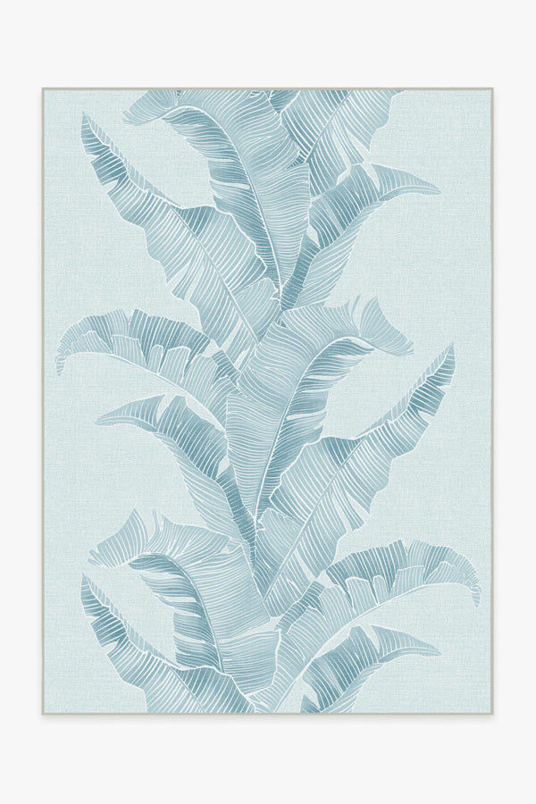 Gray Malin Outdoor Banana Leaf Soft Blue Rug added by Cornelia Spiske