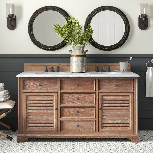 Washington 60'' Double Bathroom Vanity added by Ruthann R
