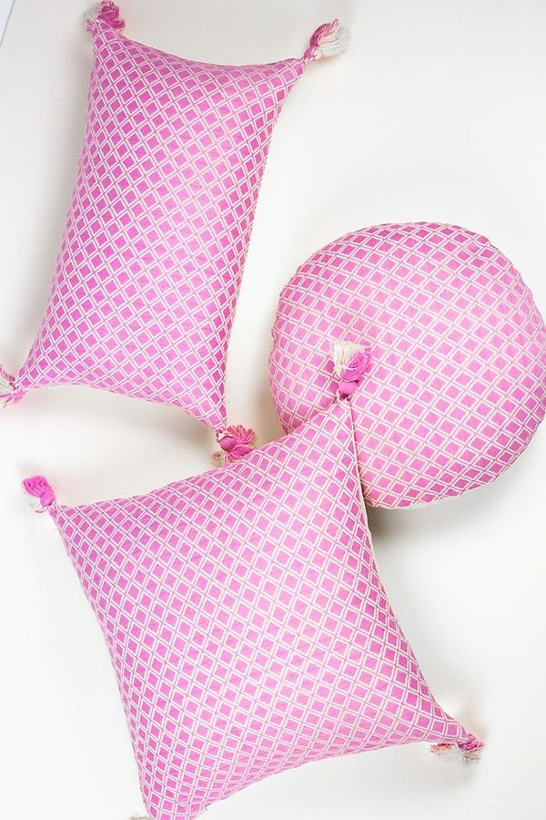 Archive New York Comalapa Bubblegum  Pillow added by kendall curley