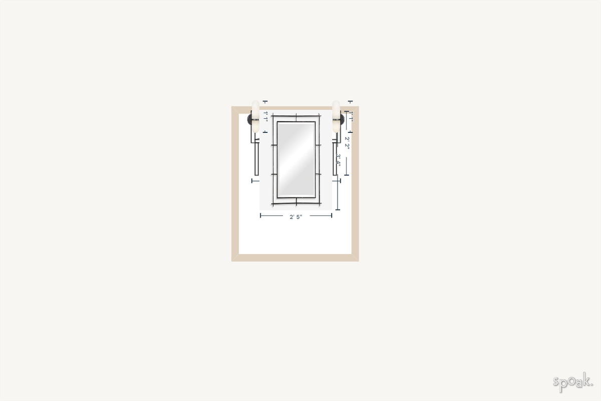 Bathroom Floor Plan designed by Martha Fernanadez