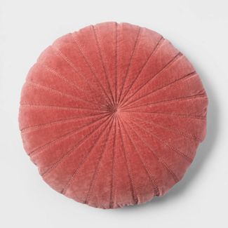 Quilted Velvet Round Throw Pillow - Opalhouse™ added by Mallory Litvinovitch