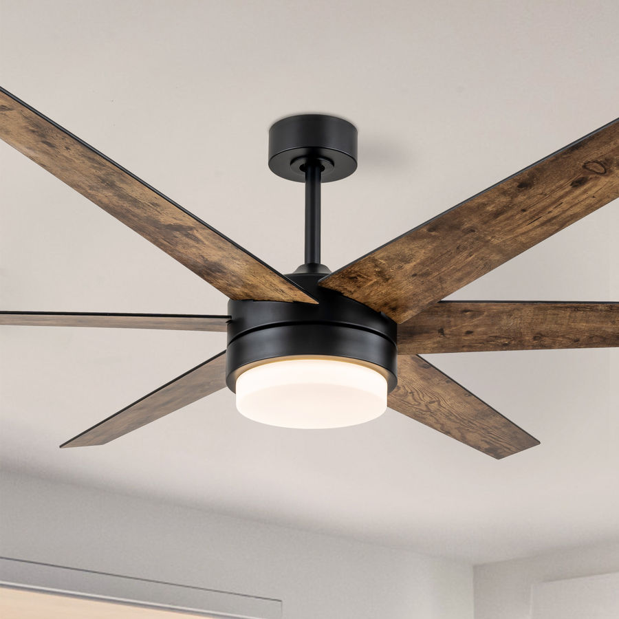 Trent Austin Design® Chamlee 70'' 6-Blade DC Ceiling Fan with 3CCT Dimmable LED Lights and Remote Control & Reviews | Wayfair added by Sandy Schargel Interiors