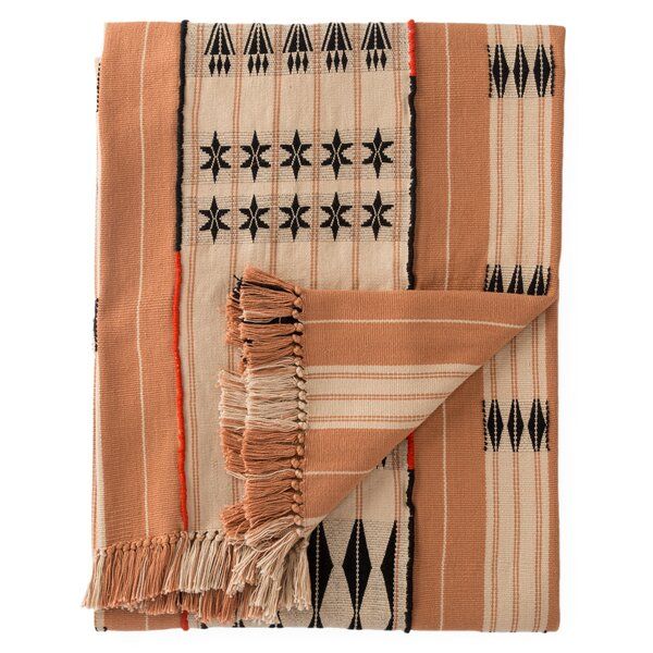 Earline Handmade 100% Cotton Throw Blanket added by Modern Naturals Design Studio