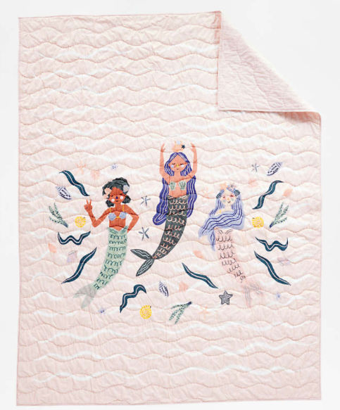 Kaia Kids Organic Mermaid Quilt | Crate & Kids added by Jamie Stellato