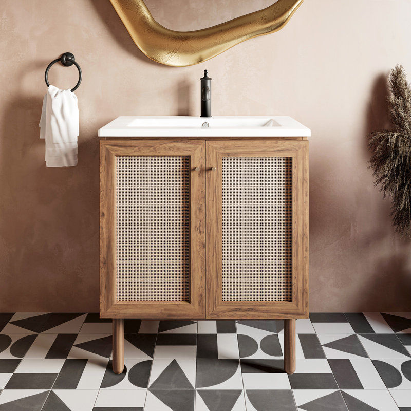 Swiss Madison Classe 30" Bathroom Vanity in Oak & Reviews | Wayfair added by Meckila Britt