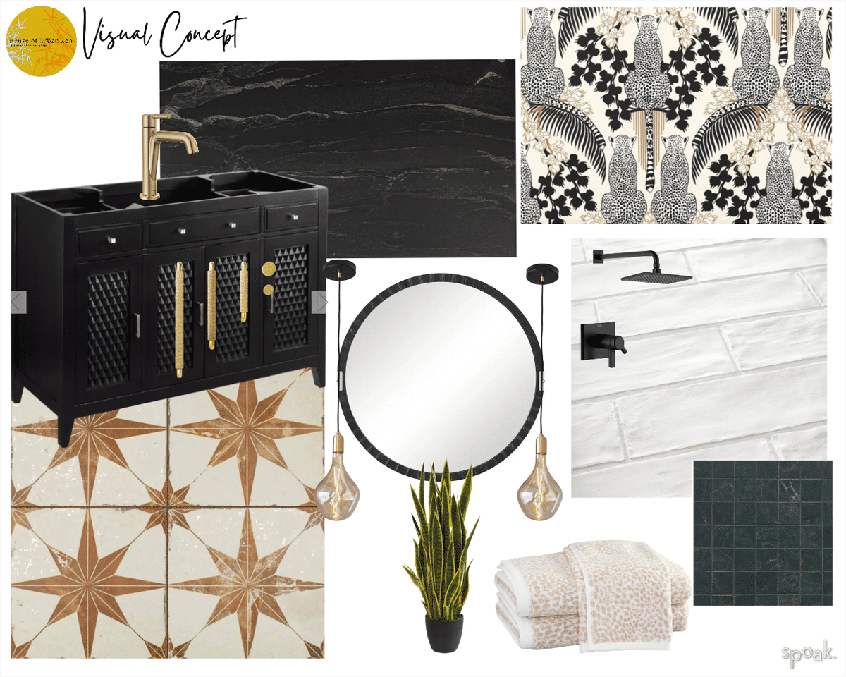 Guest Bathroom Ideas designed by Selena Wyant