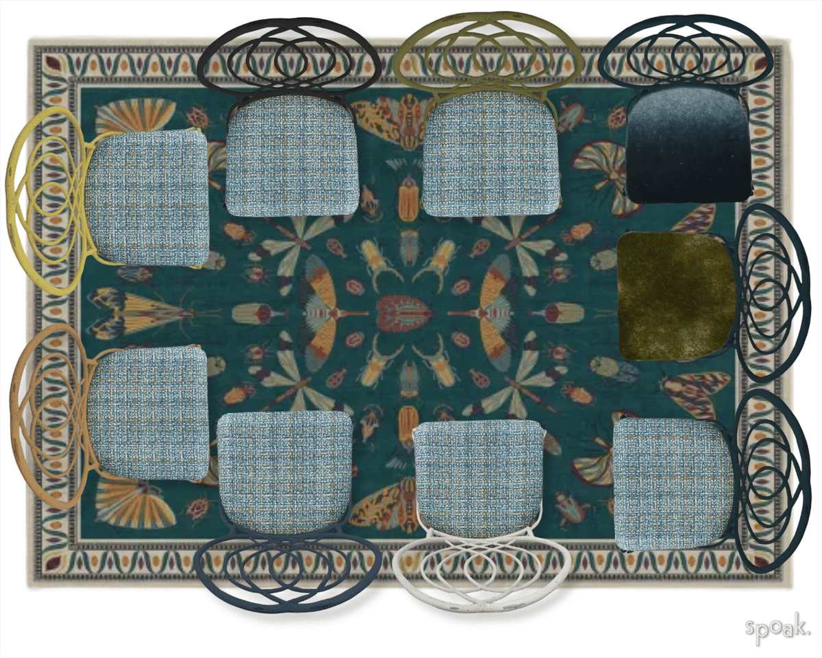 Boho Dining Room Inspiration designed by Erin Adkins-Oury