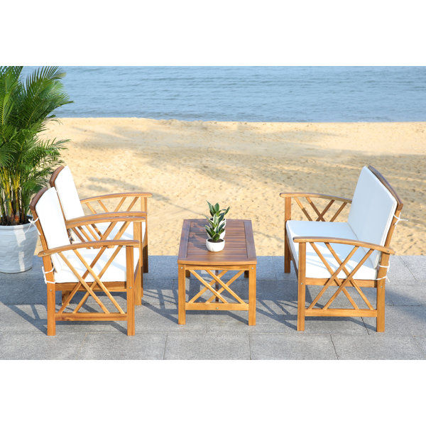 Calhoun 4 - Person Outdoor Seating Group with Cushions added by sallie tyler