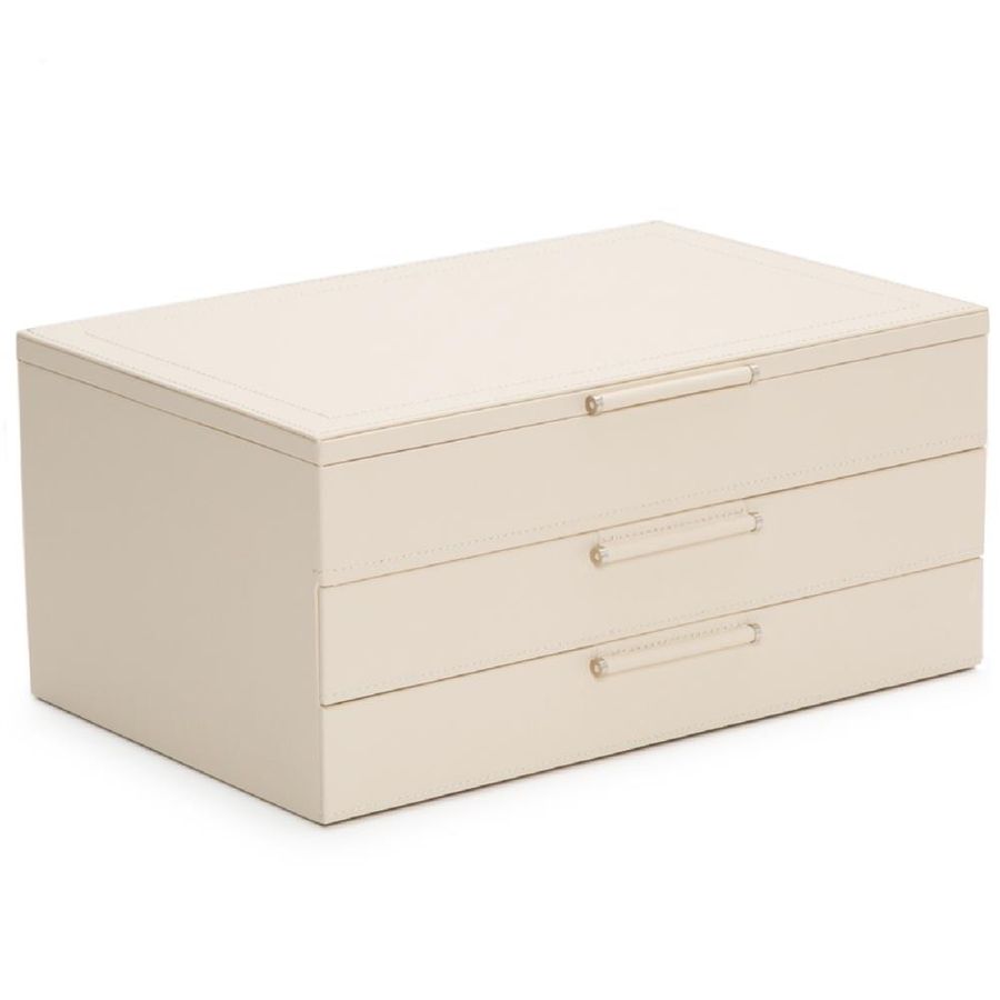 WOLF Sophia Modern Classic Ivory Leather Jewelry Box added by Nikoletta Moutsopoulos