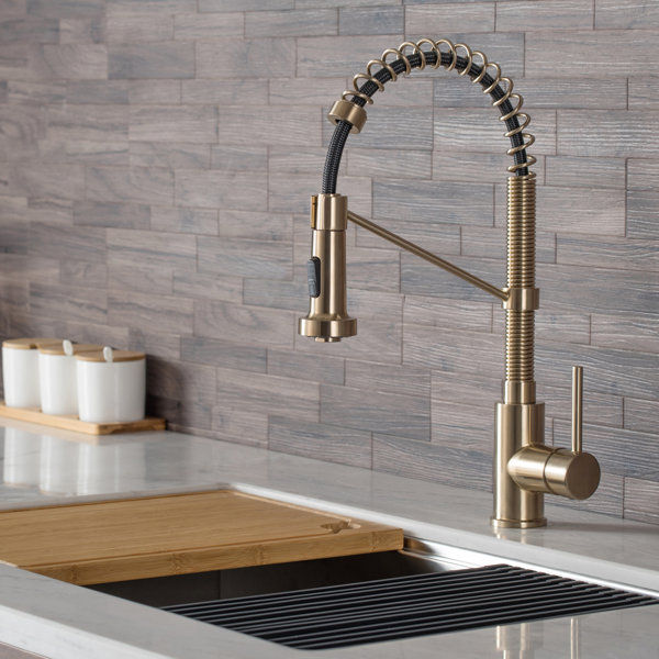 KRAUS Spot Free Bolden 18-Inch Commercial Kitchen Faucet with Dual Function Pull-Down Sprayhead added by sallie tyler