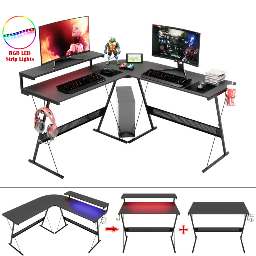 Jurgensen Reversible L-Shape Gaming Computer Desk added by Emily Perdue