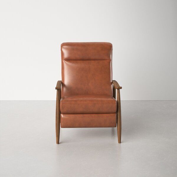 Teasley Vegan Leather Recliner added by Elevated by Elise LLC