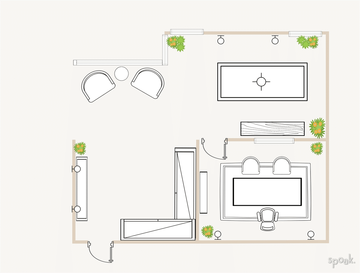 Craft Room Plan designed by HELEN SALGADO