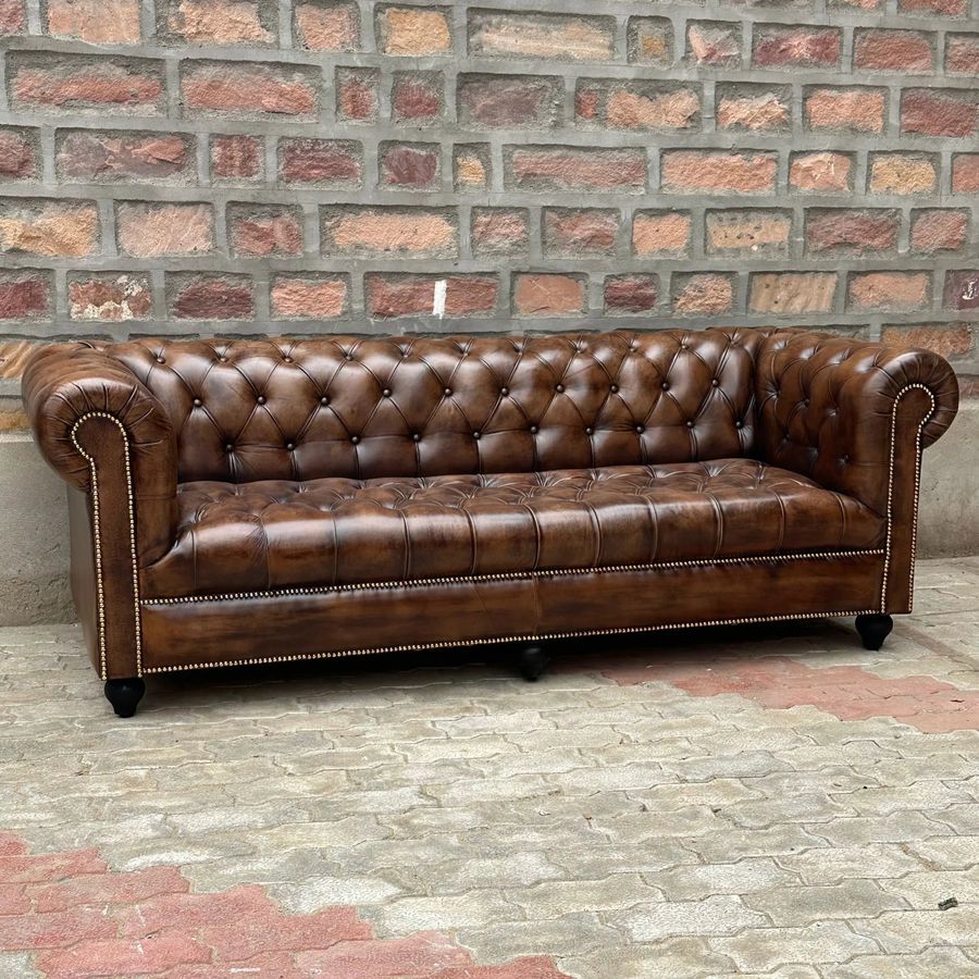 Winchester Chesterfield Leather Sofa | The Rising Tide Design Co added by m b