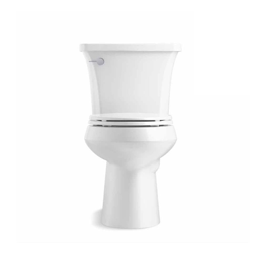 KOHLER Highline Arc 12 in. Rough In 2-Piece 1.28 GFP Single Flush Elongated Chair Height Toilet in White with Soft Close Seat K-78279-0 - The Home Depot added by Linnea Garland
