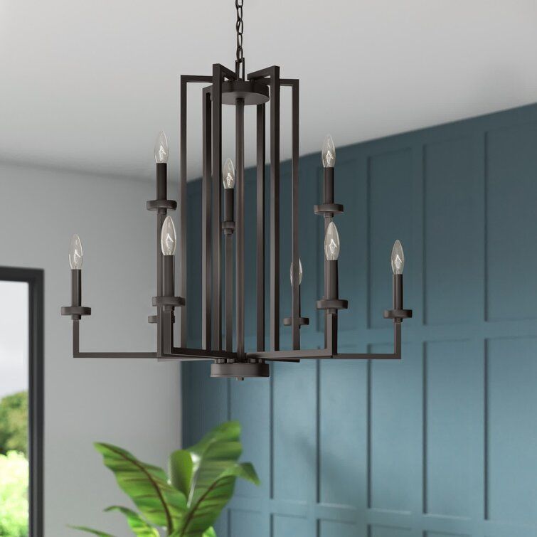9 - Light Unique Geometric Chandelier added by Katie Hoffman