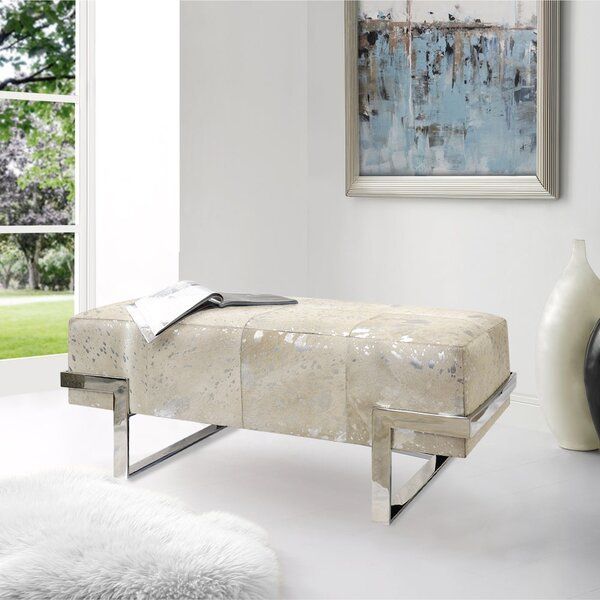 Safari Cowhide Upholstered Bench added by sallie tyler