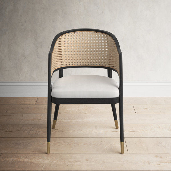 Geri Arm Linen Chair, Black/Natural 23.4"w x 22.8"d x 33.6"h added by Kate Lynn Nemett