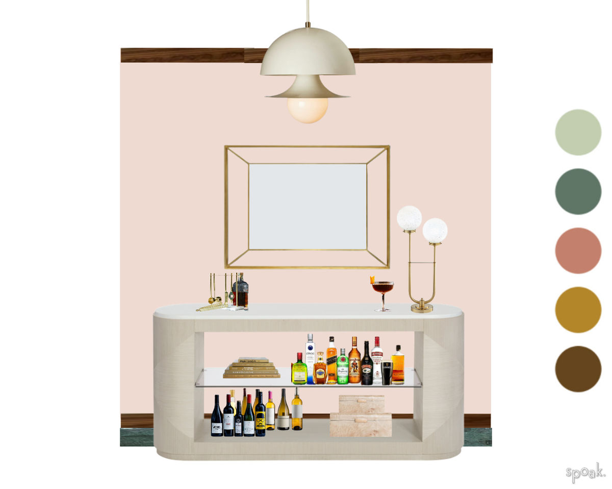 Pink Dining Room Ideas designed by Margaret Cuca