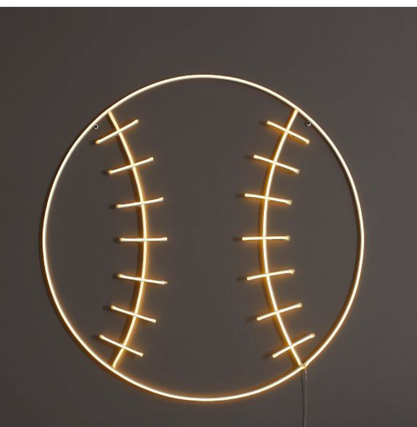 baseball neon sign added by Madelynne Nguyen