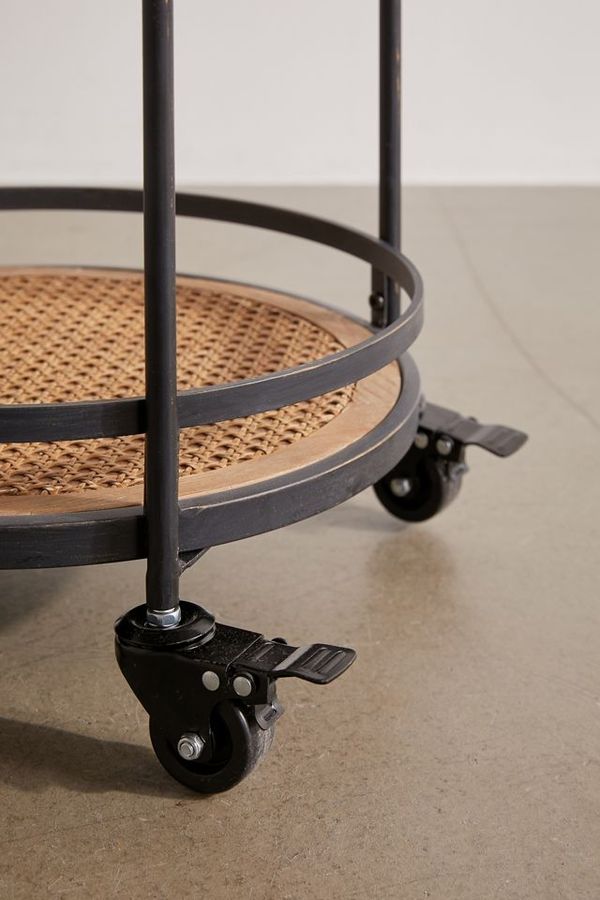 Round Industrial Bar Cart 35"h x 21.13"w x 16.25" added by Kate Lynn Nemett