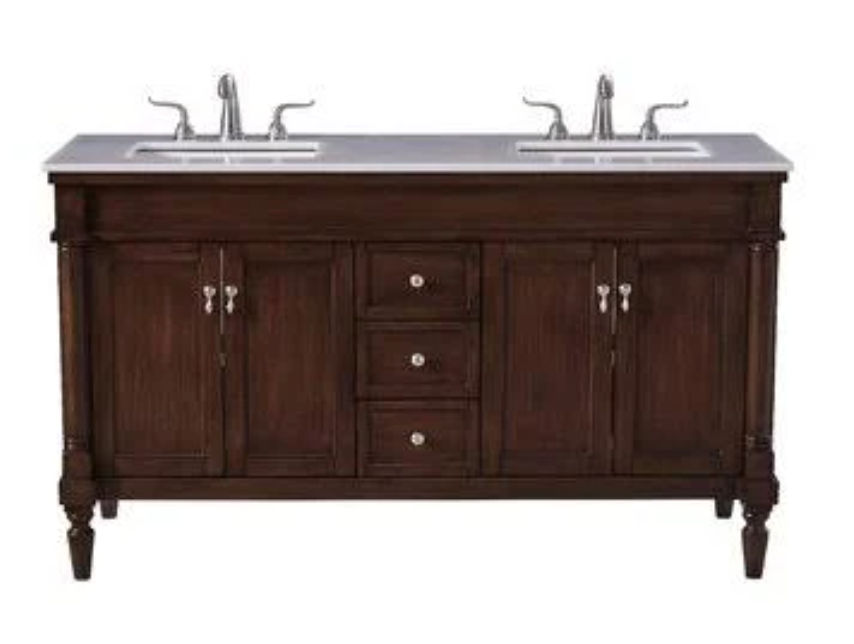 Uriah 60" Double Bathroom Vanity Set | Joss & Main added by Natalia Falcone