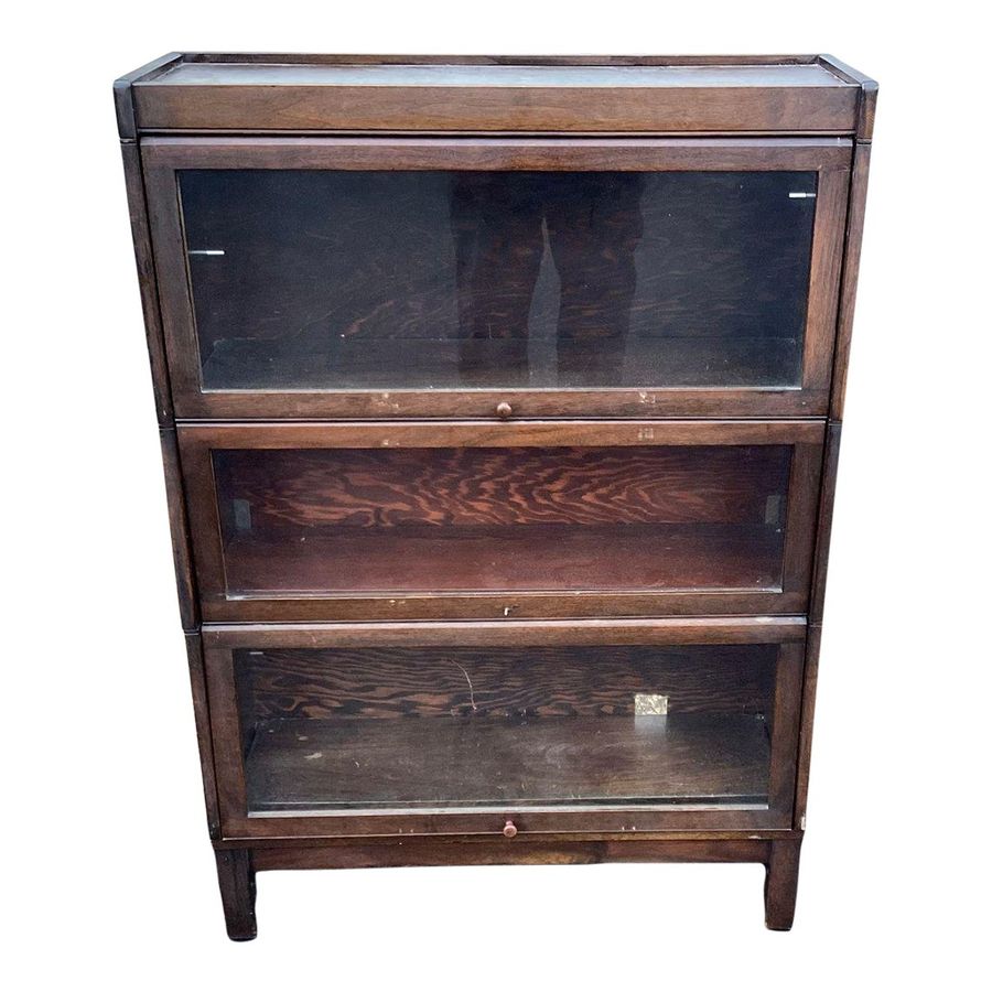 Early 20th Century Vintage 3 Section Barrister Bookcase by Lundstrom added by Carolyn Sebastian