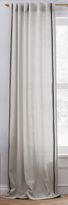 Curtain - Natural/Midnight - single panel 108" added by Jamie Stellato