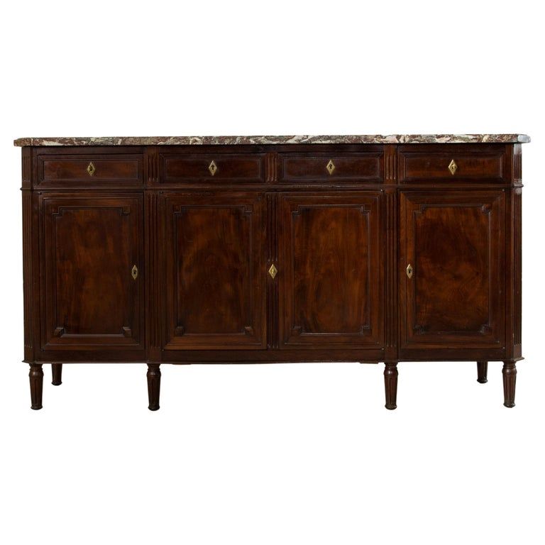Early 19th Century French Louis XVI Mahogany Sideboard with Marble Top added by Paige Mcpherson