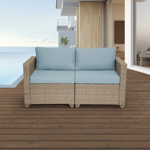 Aranka 54.28" W Outdoor Loveseat added by sallie tyler