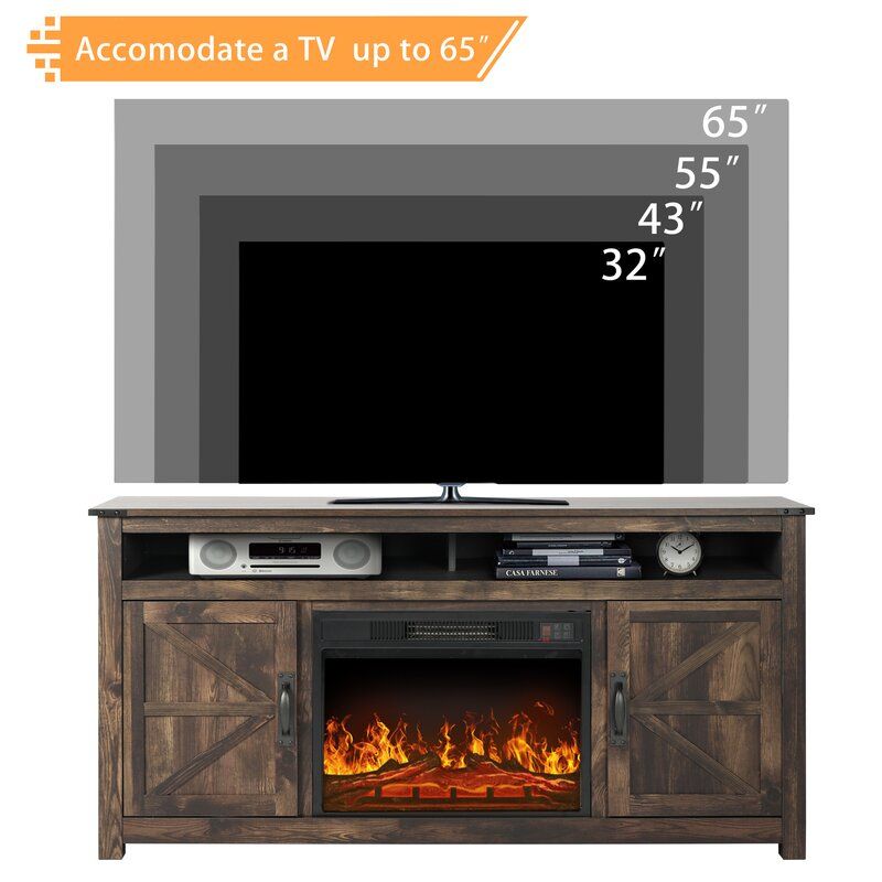 Baljinder TV Stand for TVs up to 65" with Fireplace Included added by Spoak Member